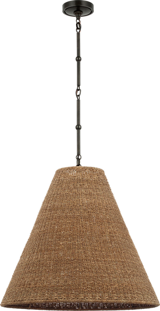 Goodman Large Hanging Lamp | Bronze | Toast Shade