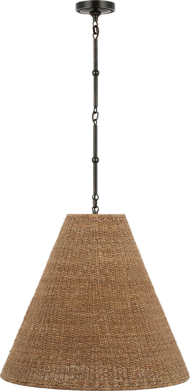 Goodman Large Hanging Lamp | Bronze | Toast Shade