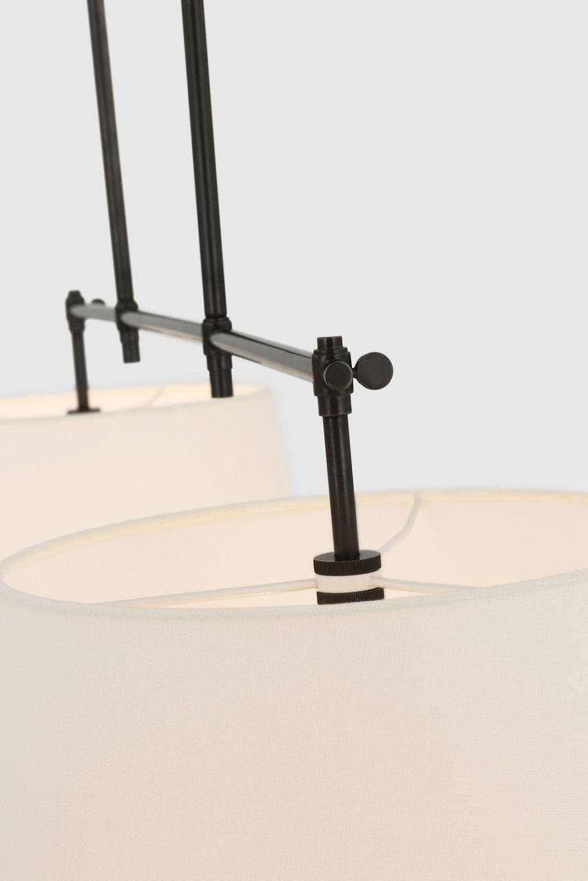 Bryant Medium Billiard | Bronze | Linen Shades
