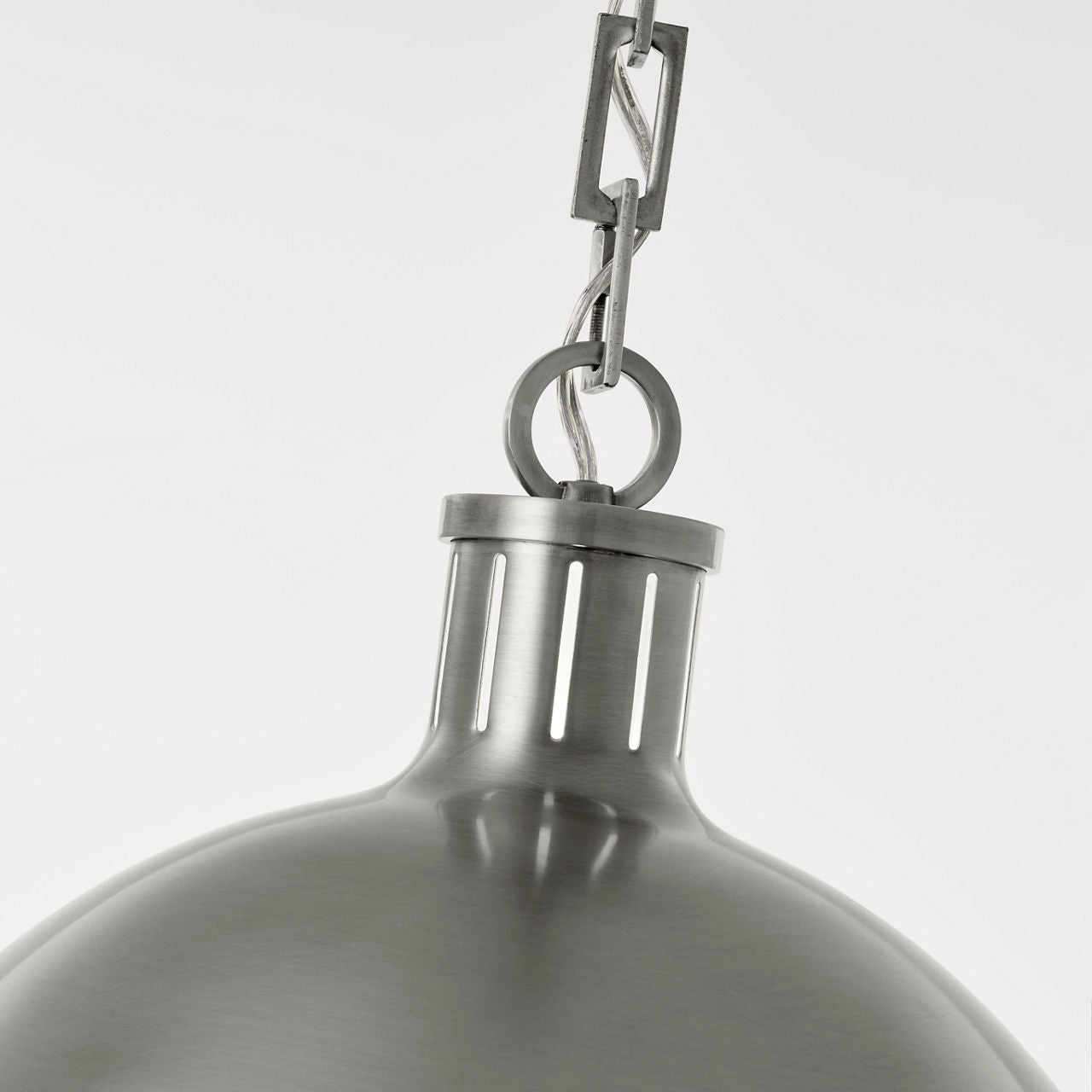 Hicks Extra Large Pendant | Antique Nickel | Acrylic Diffuser
