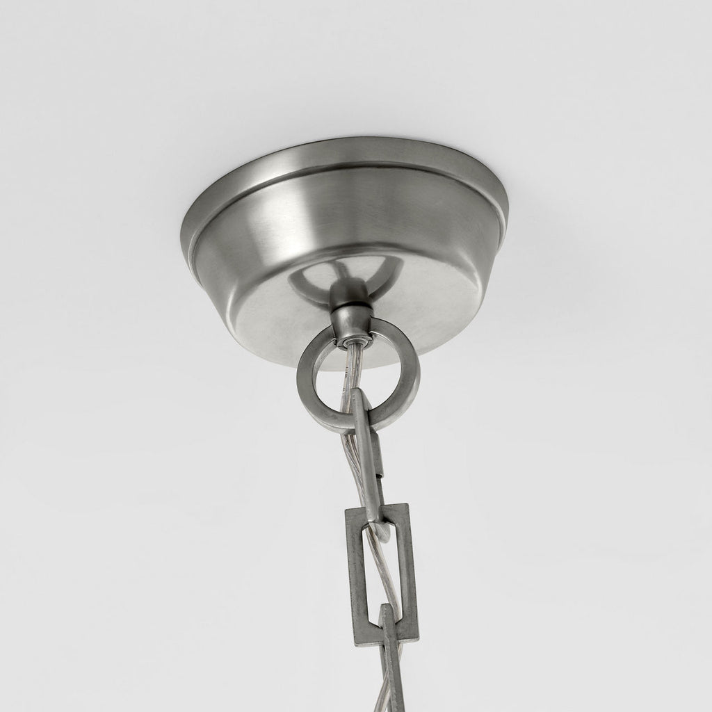Hicks Extra Large Pendant | Antique Nickel | Acrylic Diffuser
