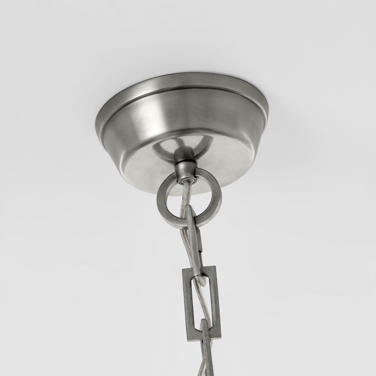 Hicks Extra Large Pendant | Antique Nickel | Acrylic Diffuser