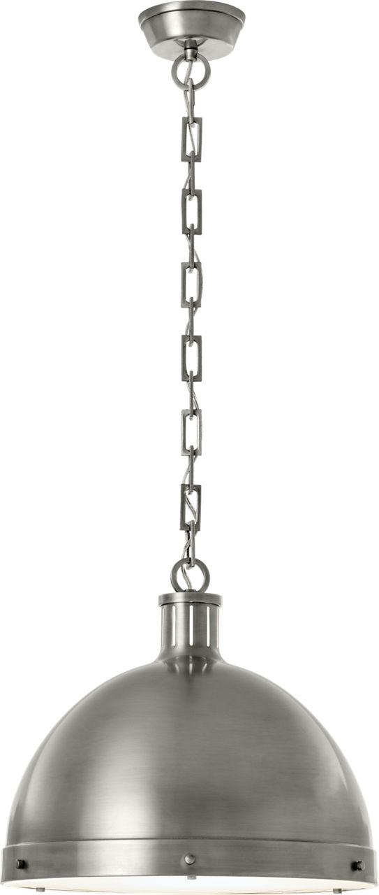 Hicks Extra Large Pendant | Antique Nickel | Acrylic Diffuser