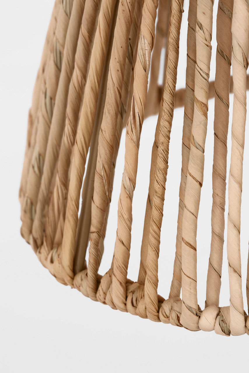 Goodman Petite Hanging Shade | Bronze | Natural Abaca Shade