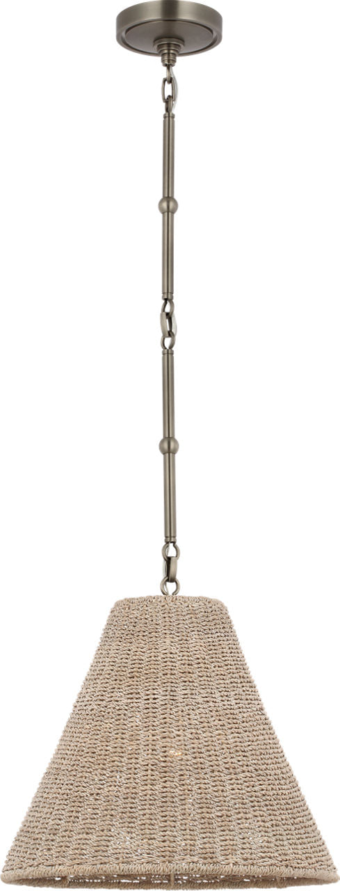 Goodman Small Hanging Light | Antique Nickel | Ash Shade