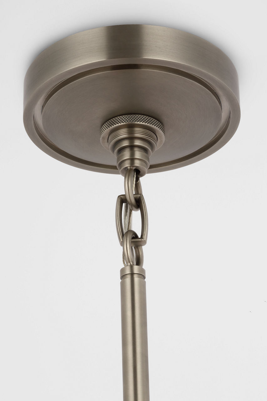 Goodman Small Hanging Light | Antique Nickel | Toast Shade