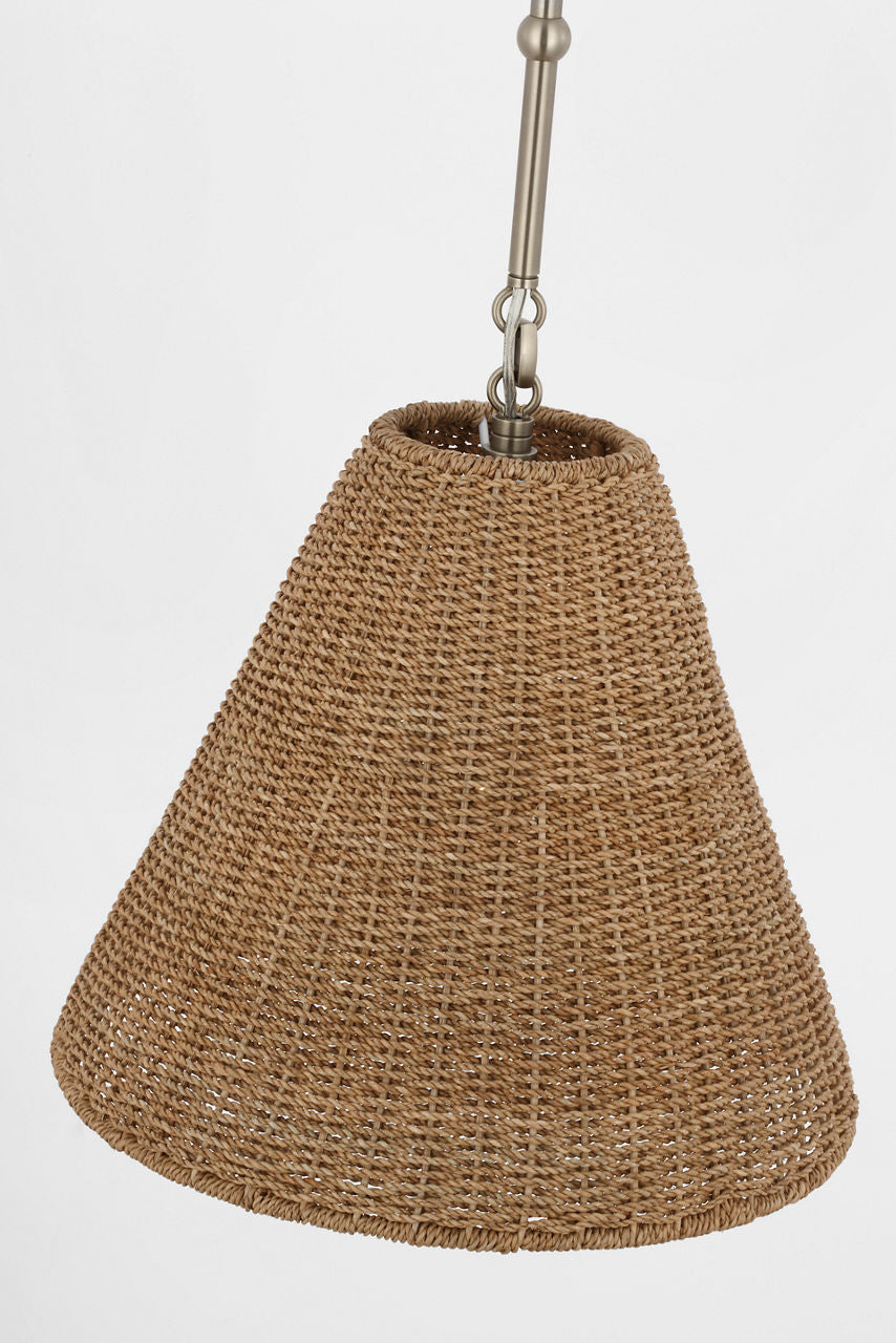 Goodman Small Hanging Light | Antique Nickel | Toast Shade