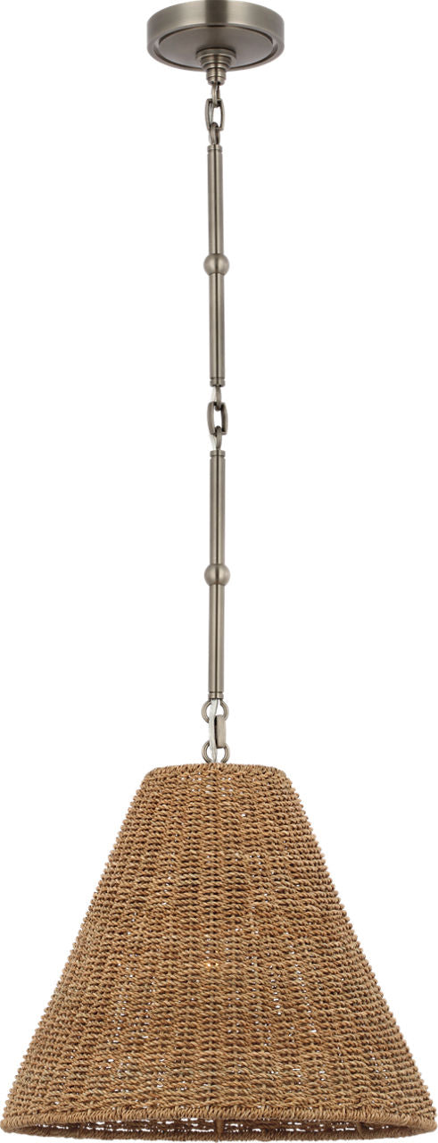 Goodman Small Hanging Light | Antique Nickel | Toast Shade