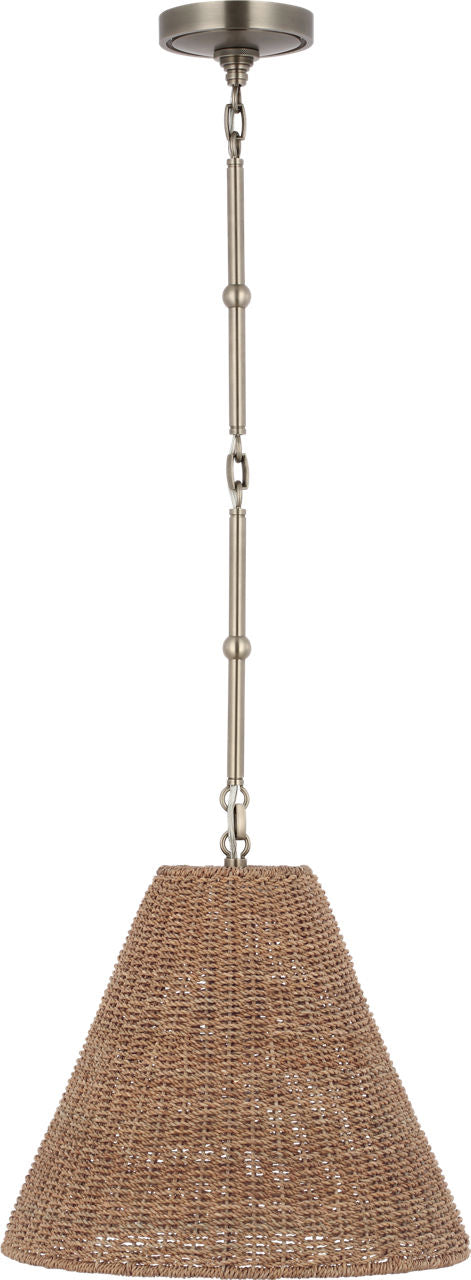 Goodman Small Hanging Light | Antique Nickel | Toast Shade