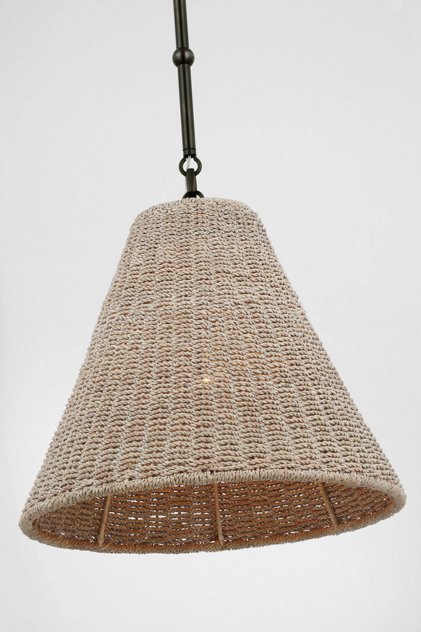 Goodman Small Hanging Light | Bronze | Ash Shade