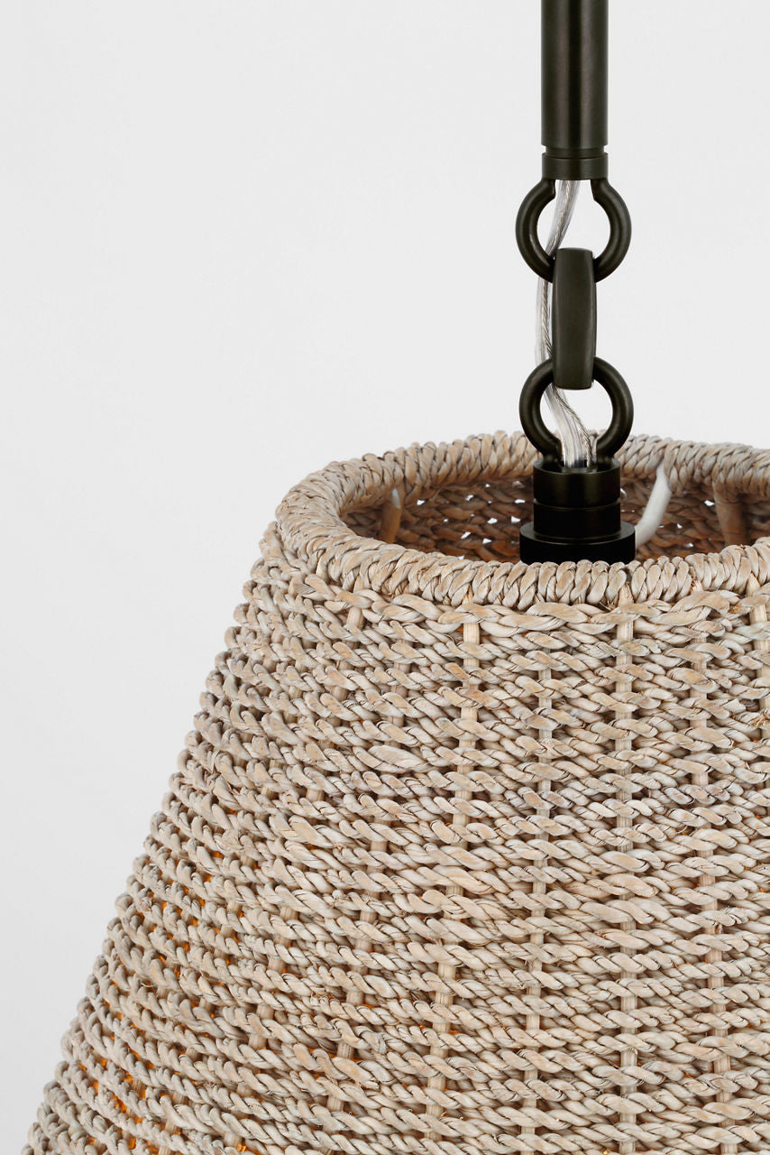 Goodman Small Hanging Light | Bronze | Ash Shade