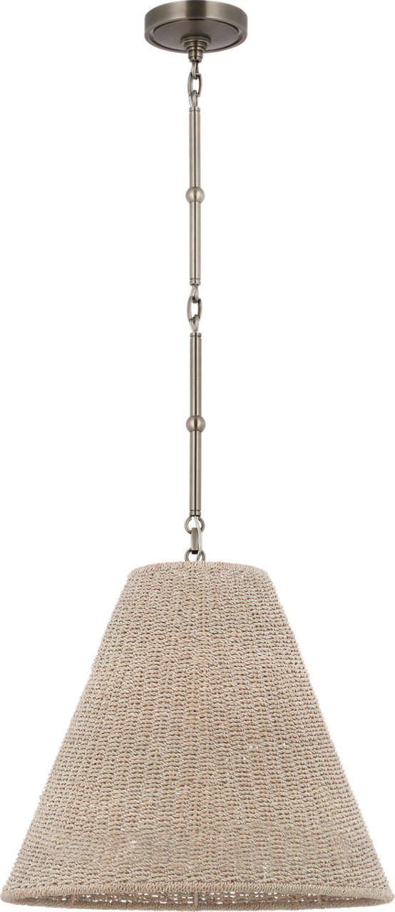 Goodman Medium Hanging Light | Antique Nickel | Ash Shade