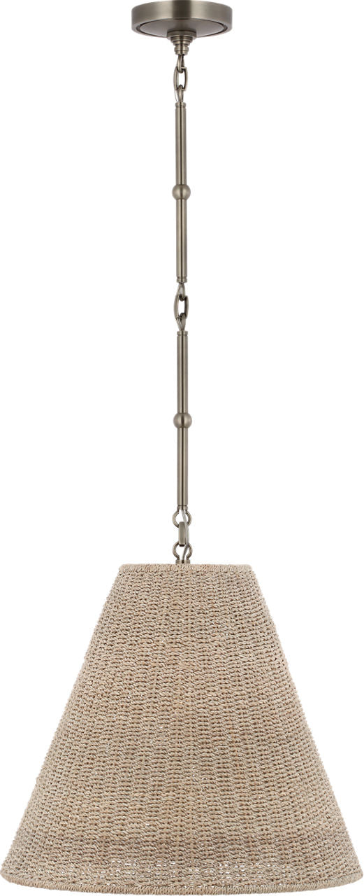 Goodman Medium Hanging Light | Antique Nickel | Ash Shade