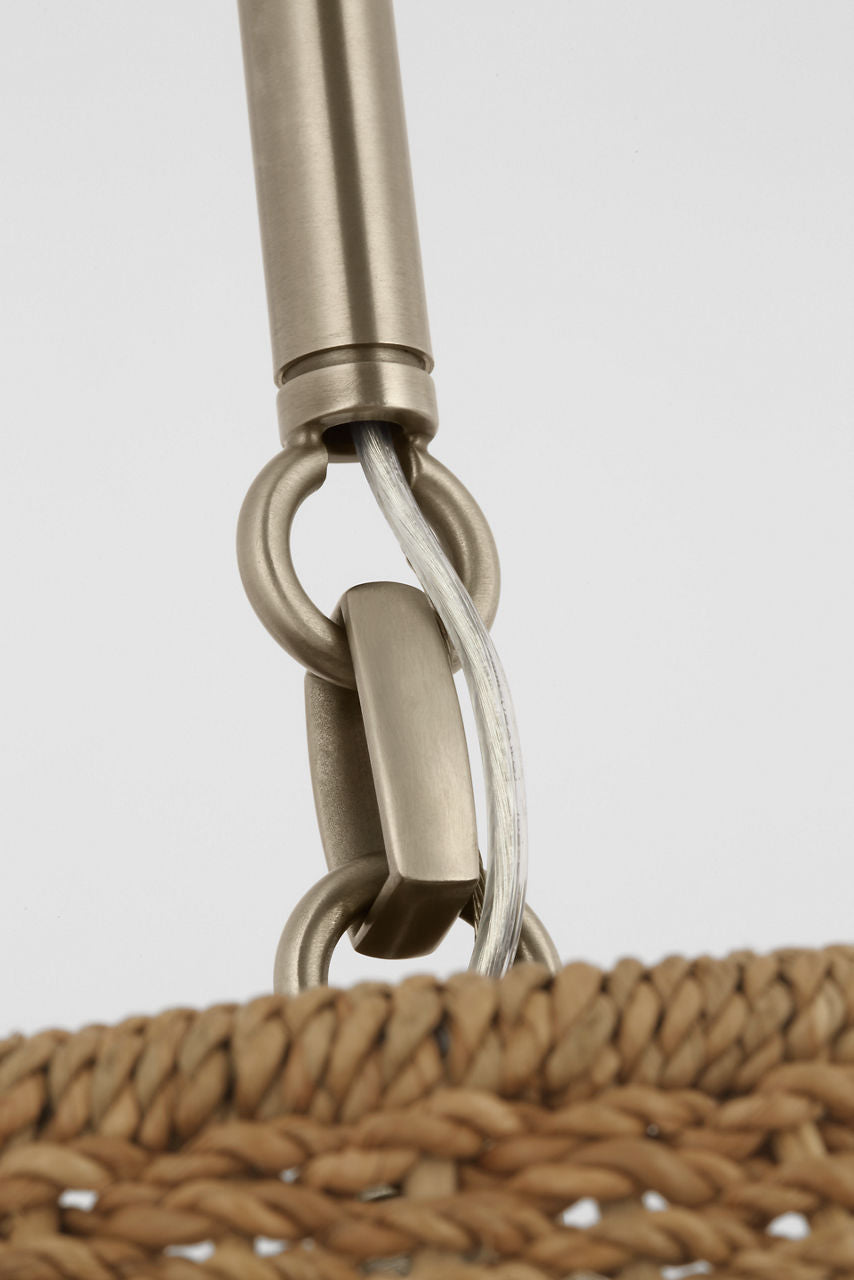 Goodman Medium Hanging Light | Antique Nickel | Toast Shade