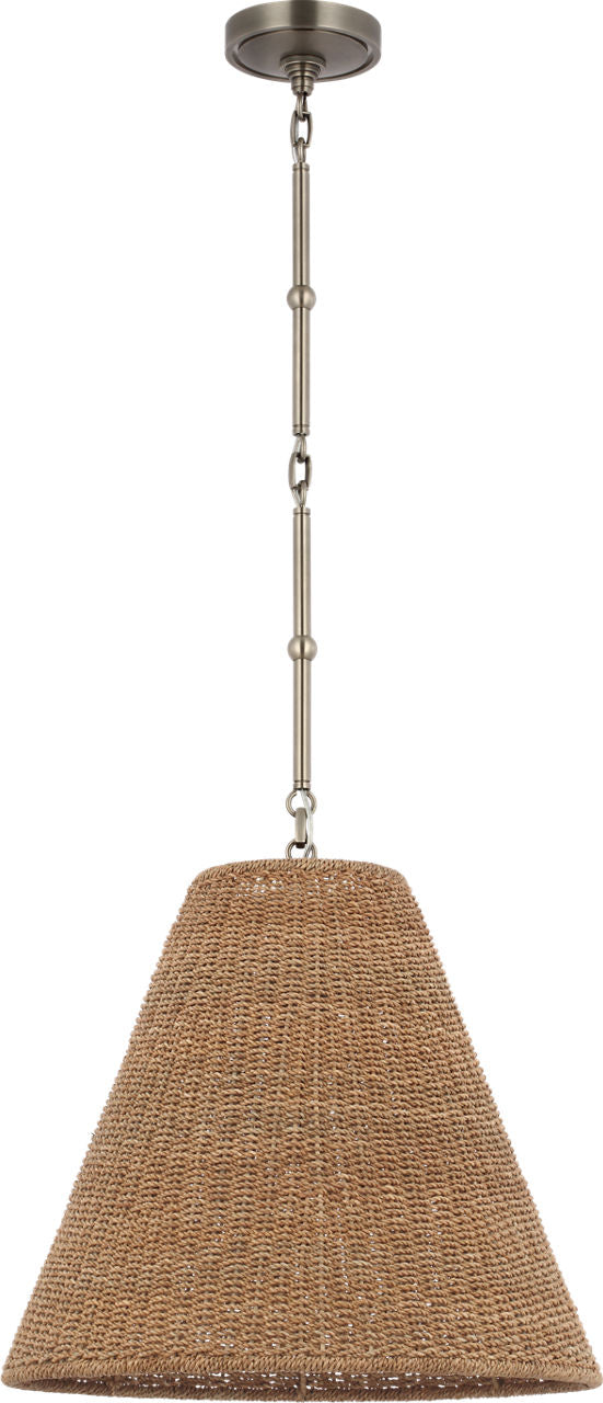Goodman Medium Hanging Light | Antique Nickel | Toast Shade