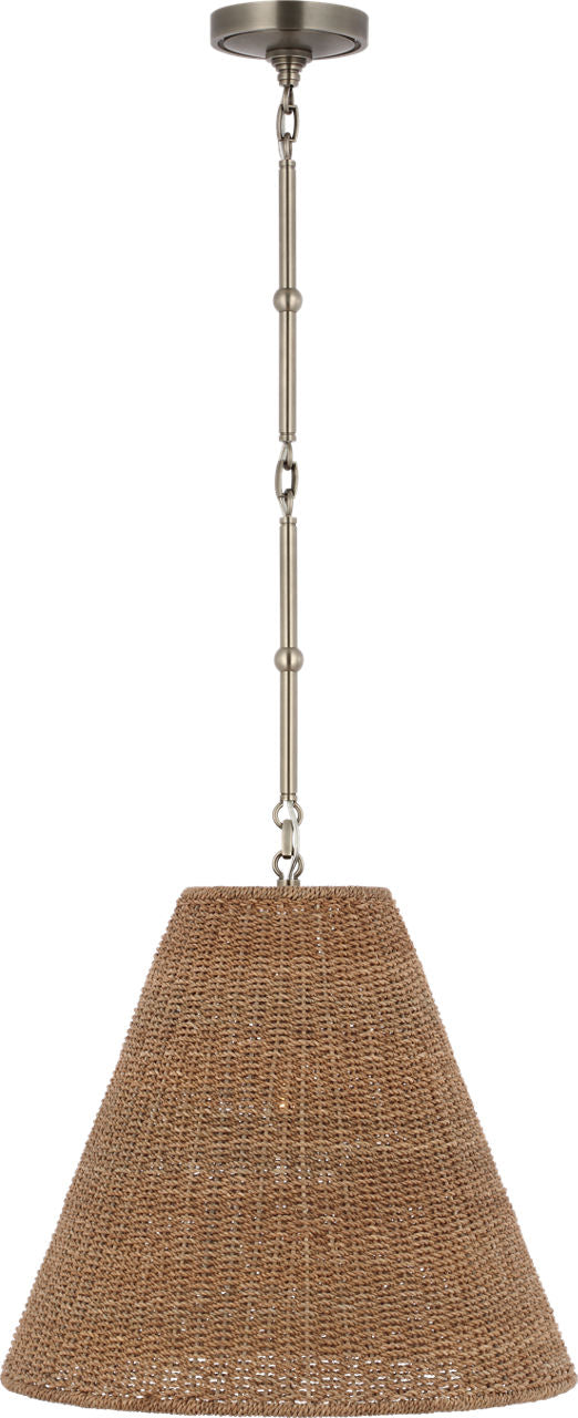 Goodman Medium Hanging Light | Antique Nickel | Toast Shade