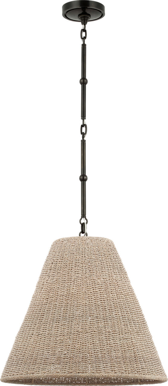 Goodman Medium Hanging Light | Bronze | Ash Shade