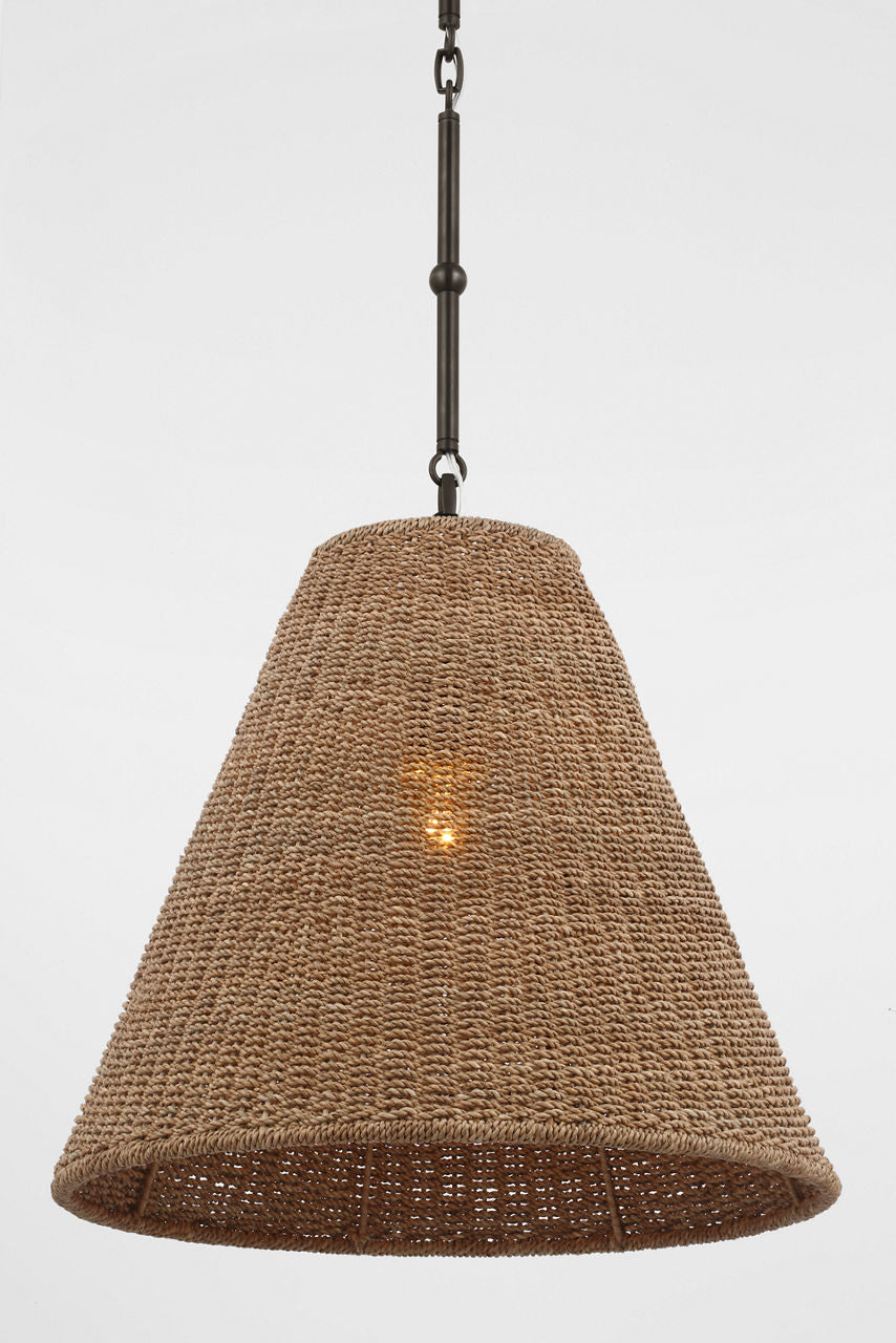 Goodman Medium Hanging Light | Bronze | Toast Shade