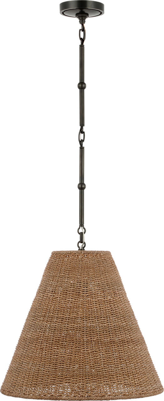 Goodman Medium Hanging Light | Bronze | Toast Shade