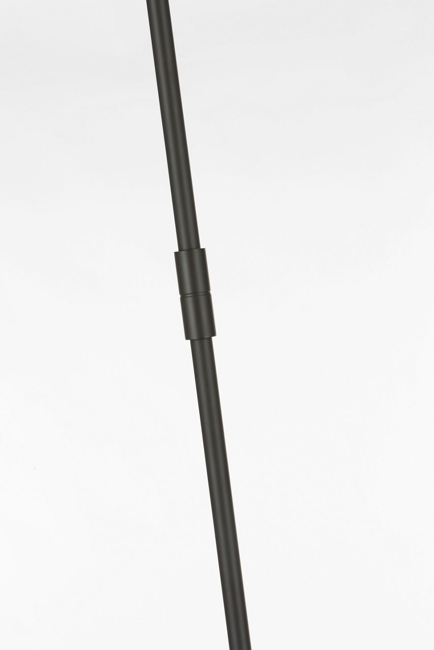 Oso 54" Linear Arched Pendant | Modern Iron and Hand-Rubbed Antique Brass | Modern Iron Shade