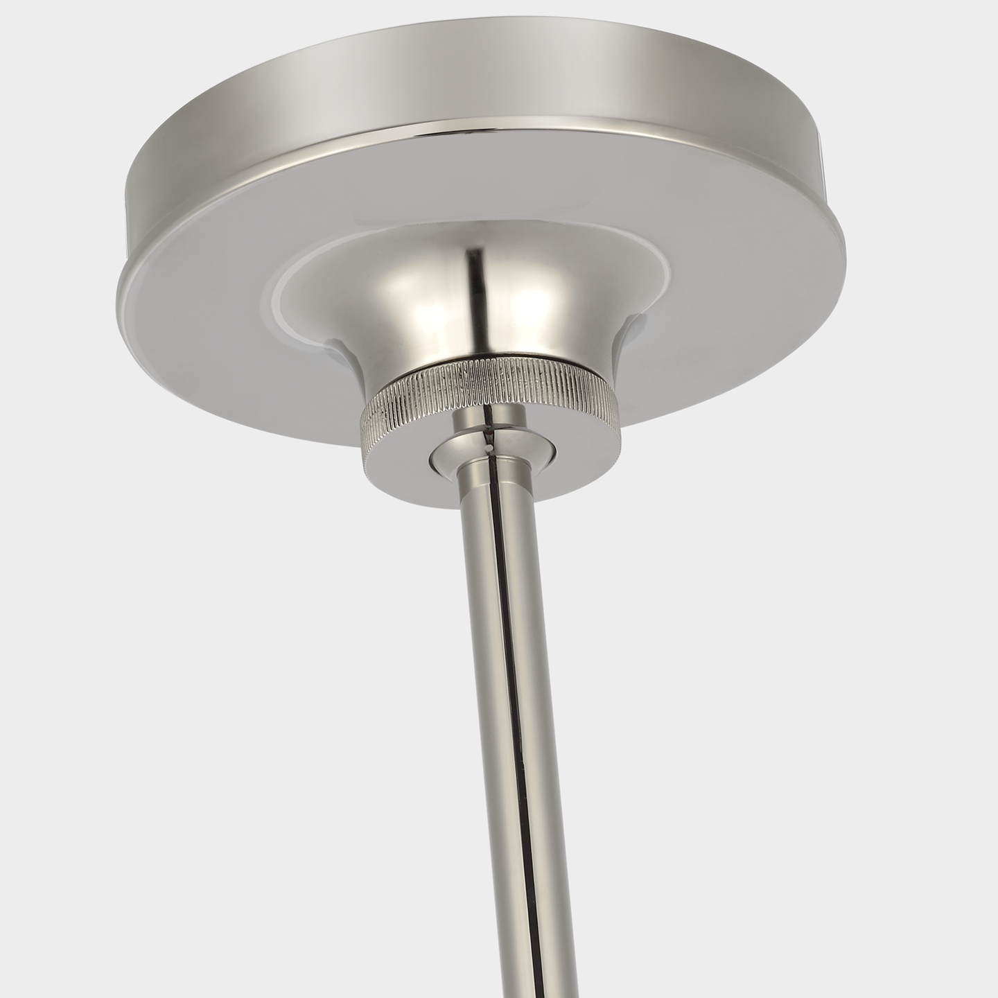 Oso 54" Linear Arched Pendant | Polished Nickel | Matte White Shade