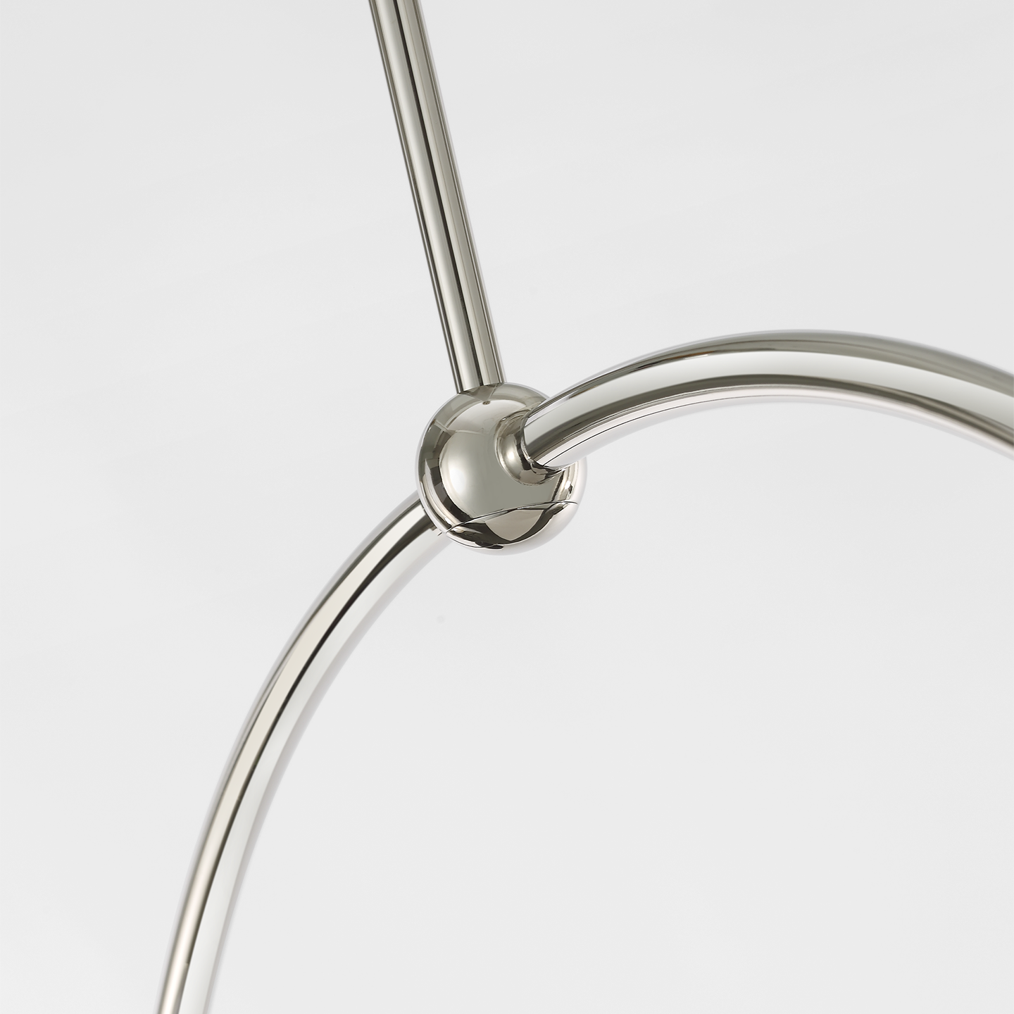 Oso 72" Linear Arched Pendant | Polished Nickel | Matte Black Shade
