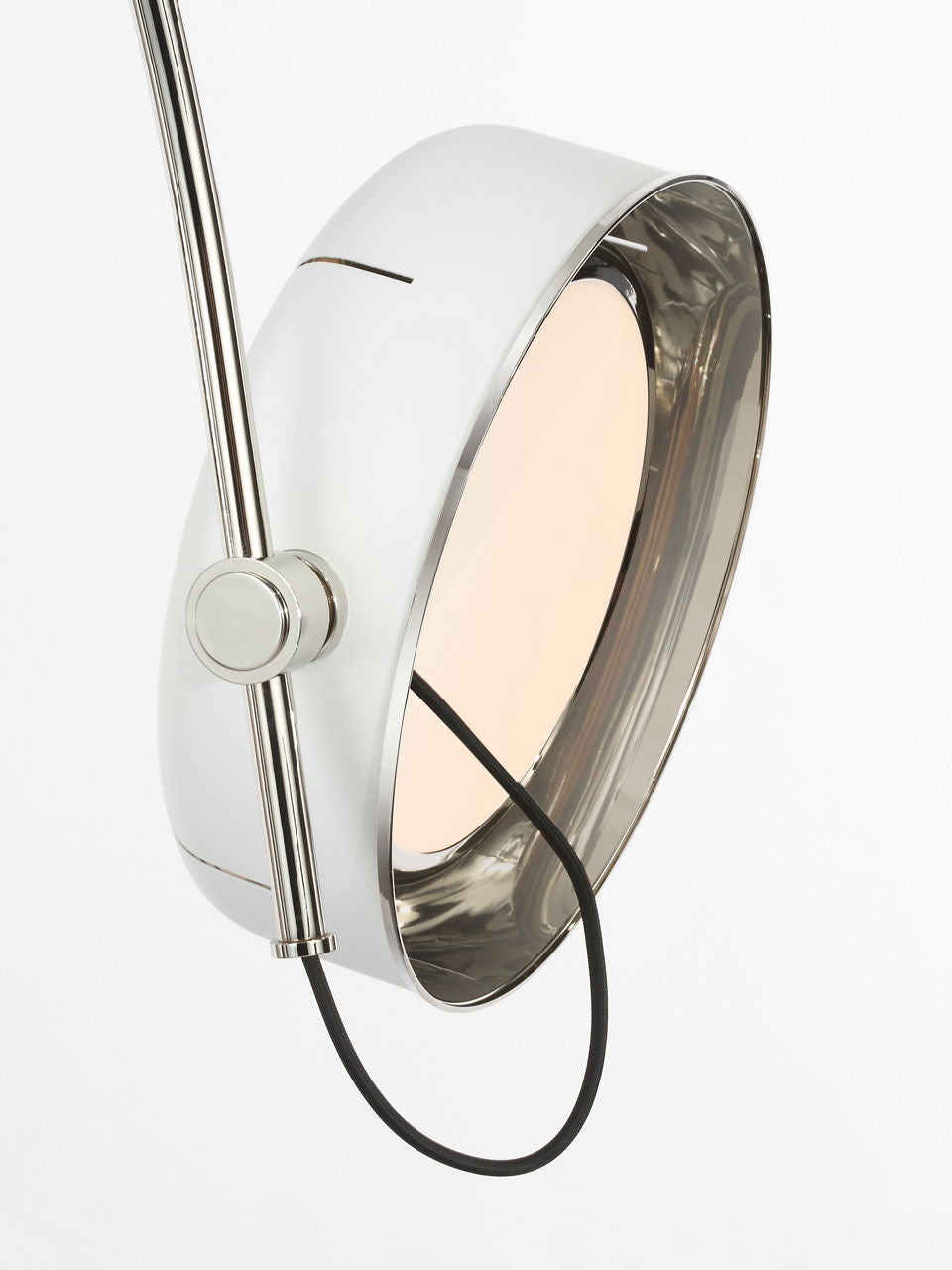 Oso 72" Linear Arched Pendant | Polished Nickel | Matte White Shade