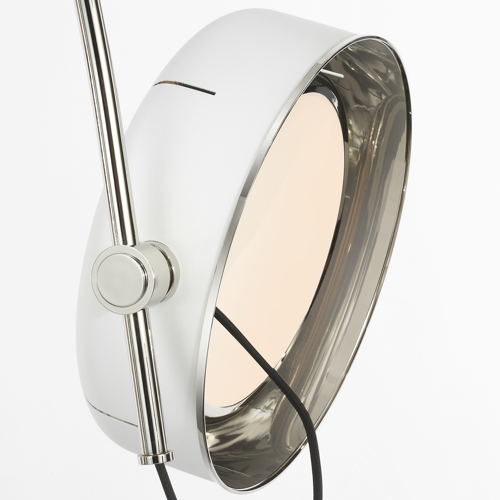 Oso 72" Linear Arched Pendant | Polished Nickel | Matte White Shade