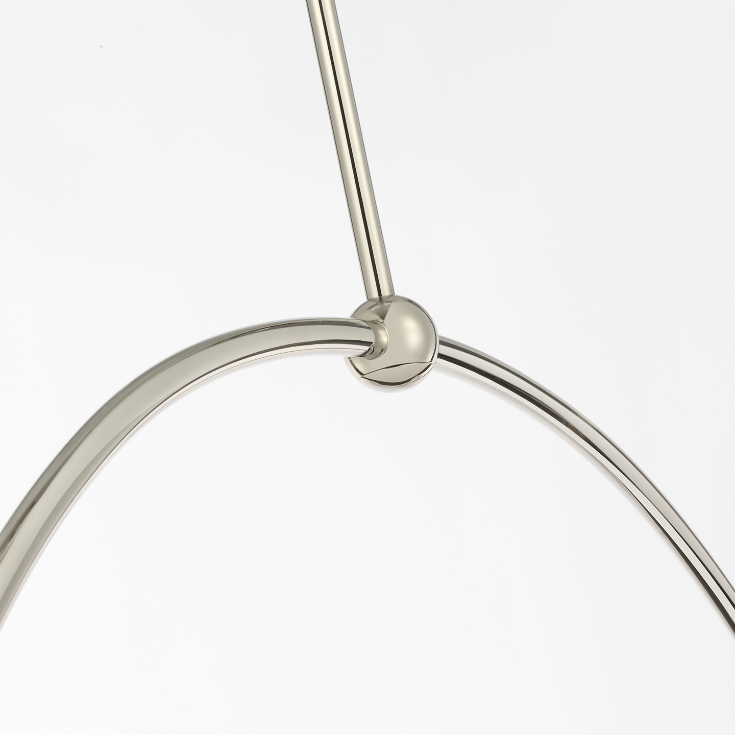 Oso 72" Linear Arched Pendant | Polished Nickel | Matte White Shade