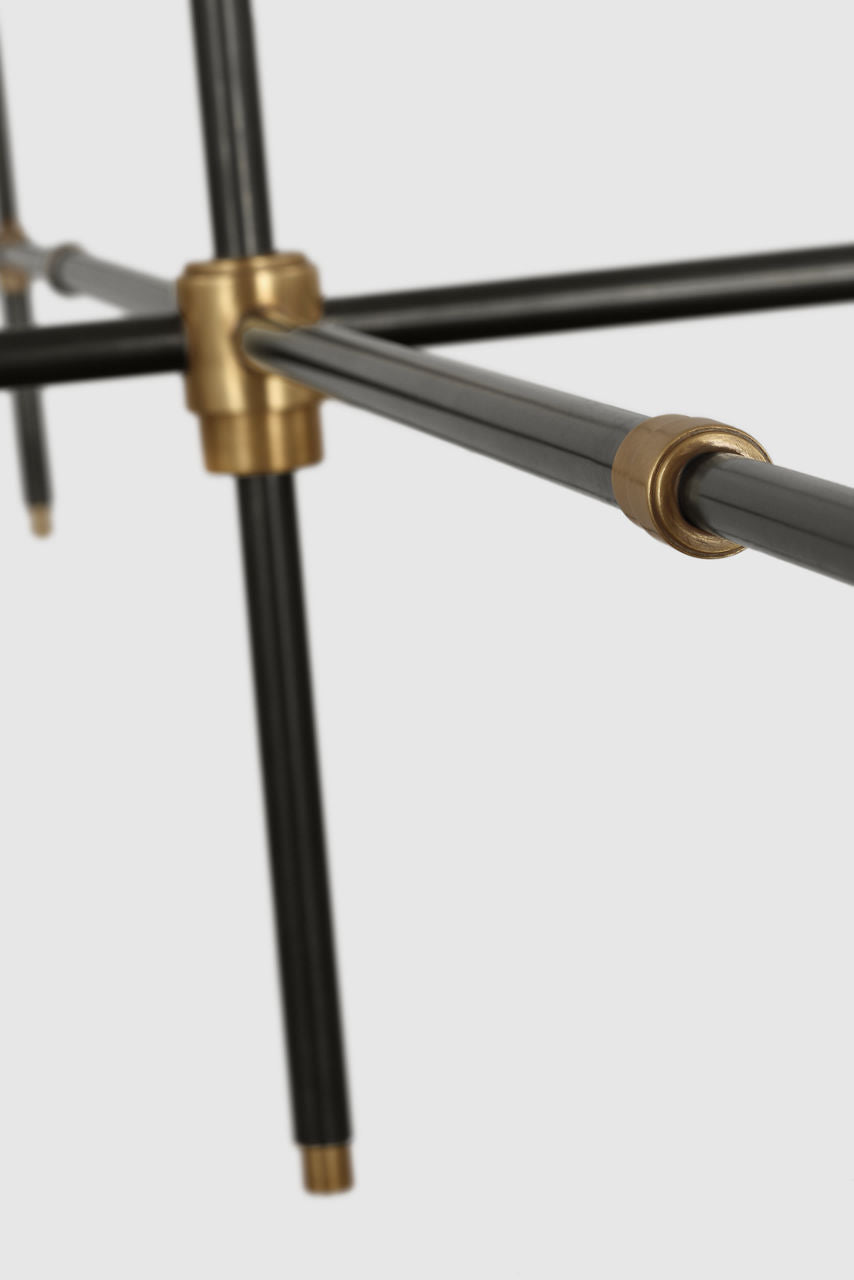 Bryant Grande Chandelier | Bronze | Linen Shades