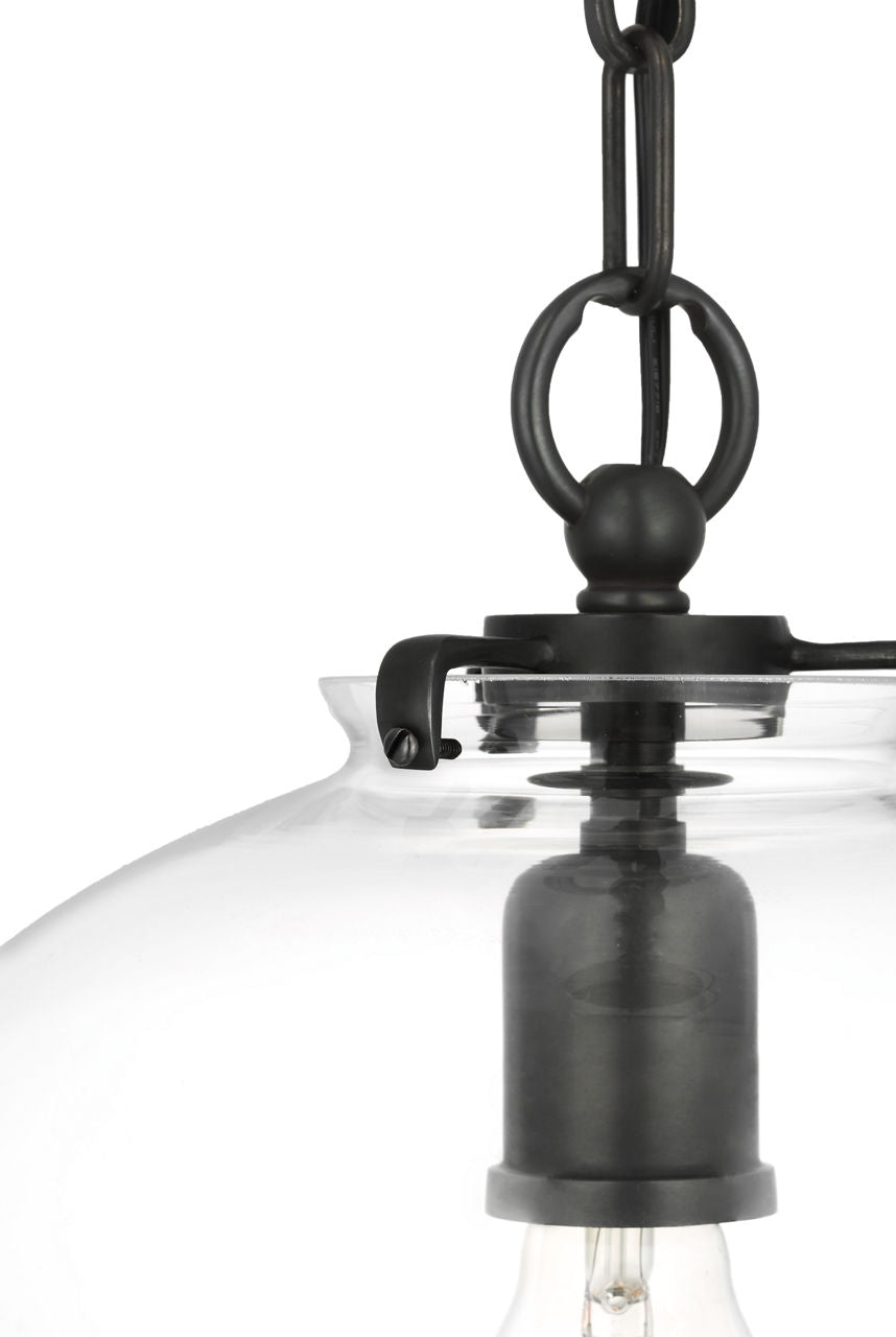 Katie Acorn Pendant | Bronze | Clear Glass