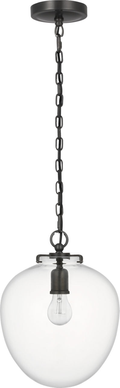 Katie Acorn Pendant | Bronze | Clear Glass