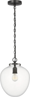 Katie Acorn Pendant | Bronze | Clear Glass