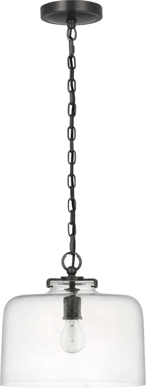 Katie Dome Pendant | Bronze | Seeded Glass