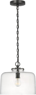 Katie Dome Pendant | Bronze | Seeded Glass