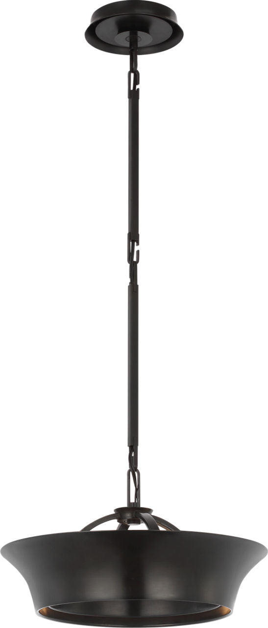 Garland 15" Dual Lit Ring Chandelier | Aged Iron