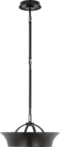 Garland 15" Dual Lit Ring Chandelier | Aged Iron