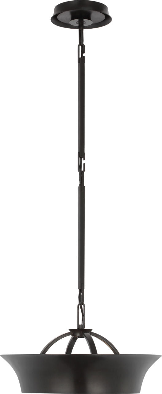 Garland 15" Dual Lit Ring Chandelier | Aged Iron