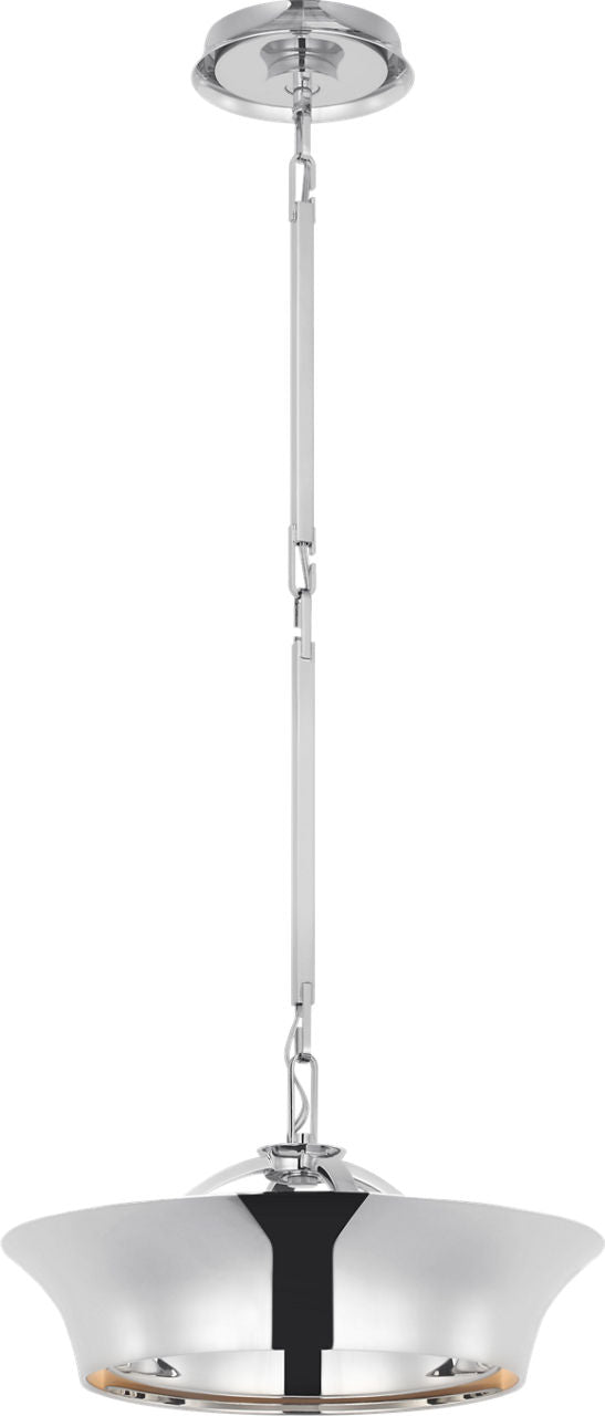 Garland 15" Dual Lit Ring Chandelier | Polished Nickel