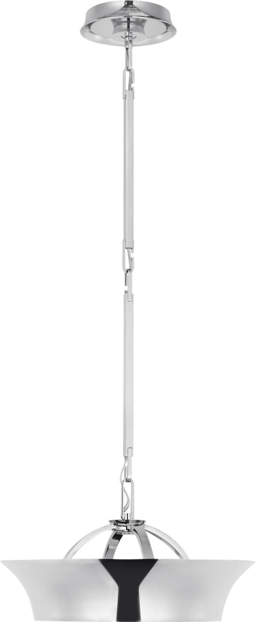 Garland 15" Dual Lit Ring Chandelier | Polished Nickel