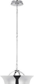 Garland 15" Dual Lit Ring Chandelier | Polished Nickel