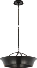 Garland 20" Dual Lit Ring Chandelier | Aged Iron
