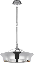 Garland 20" Dual Lit Ring Chandelier | Polished Nickel