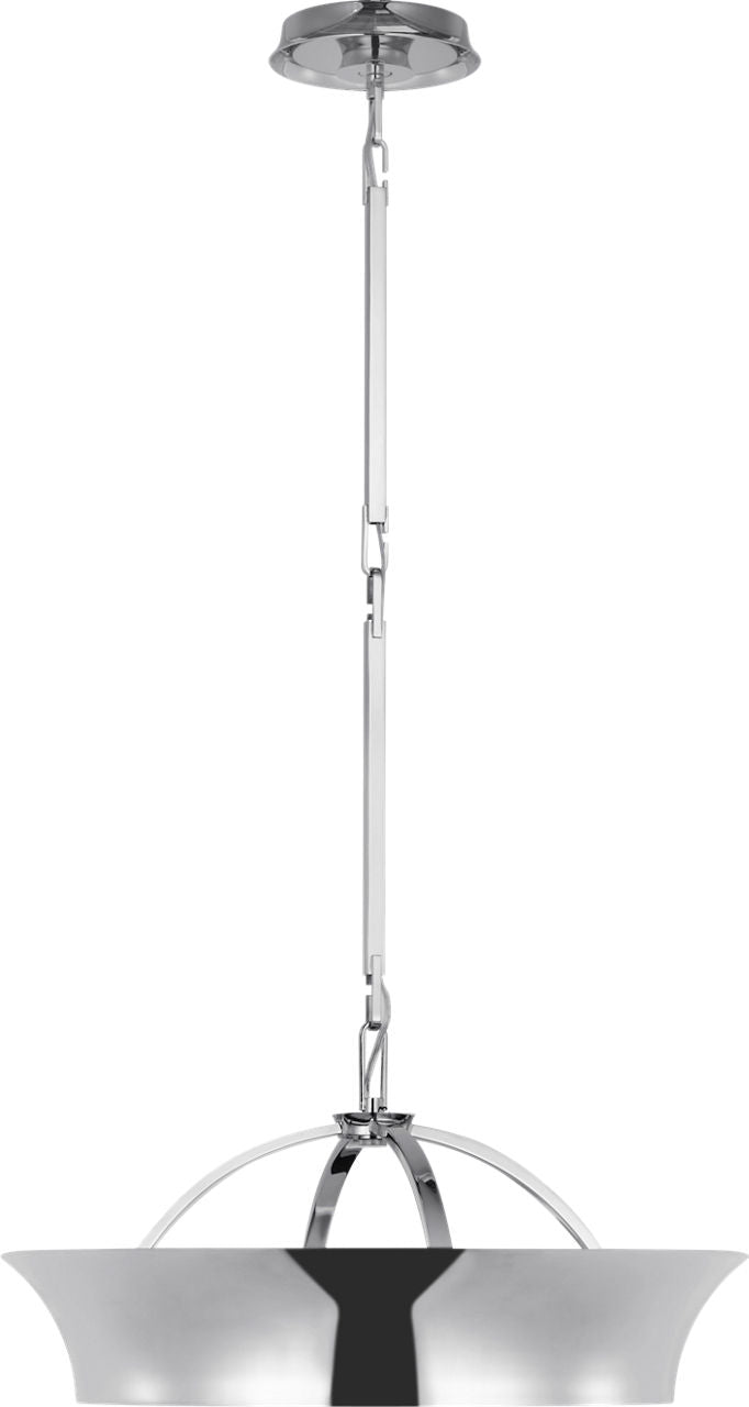Garland 20" Dual Lit Ring Chandelier | Polished Nickel