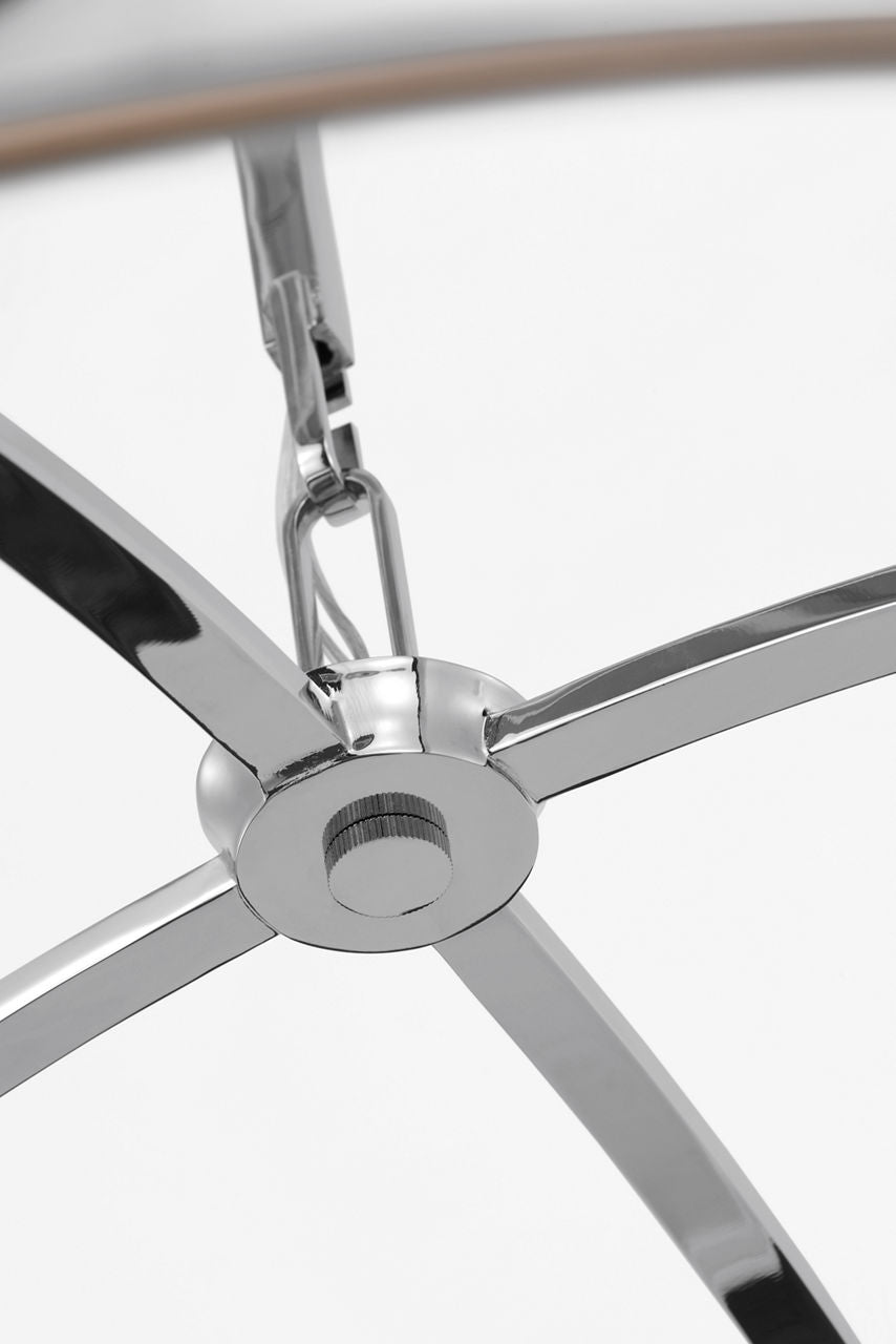 Garland 30" Dual Lit Ring Chandelier | Polished Nickel