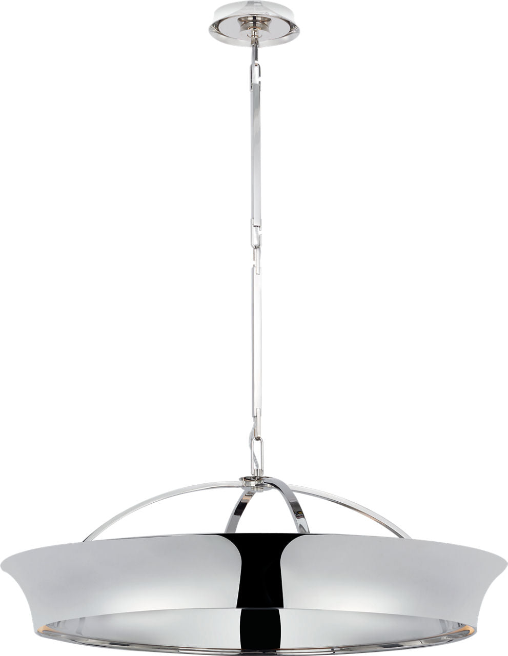 Garland 30" Dual Lit Ring Chandelier | Polished Nickel