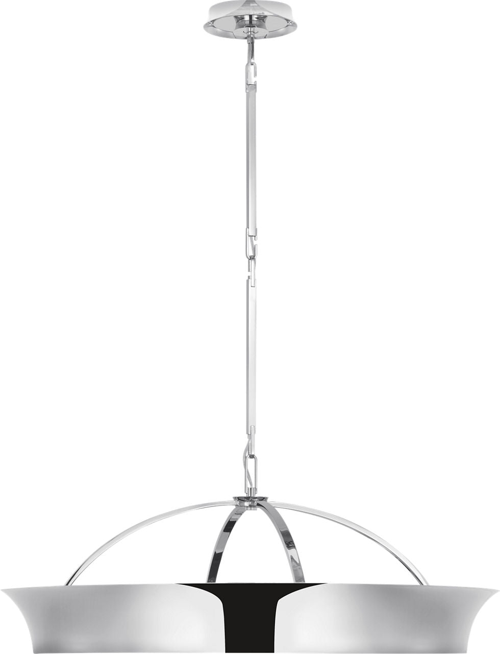 Garland 30" Dual Lit Ring Chandelier | Polished Nickel