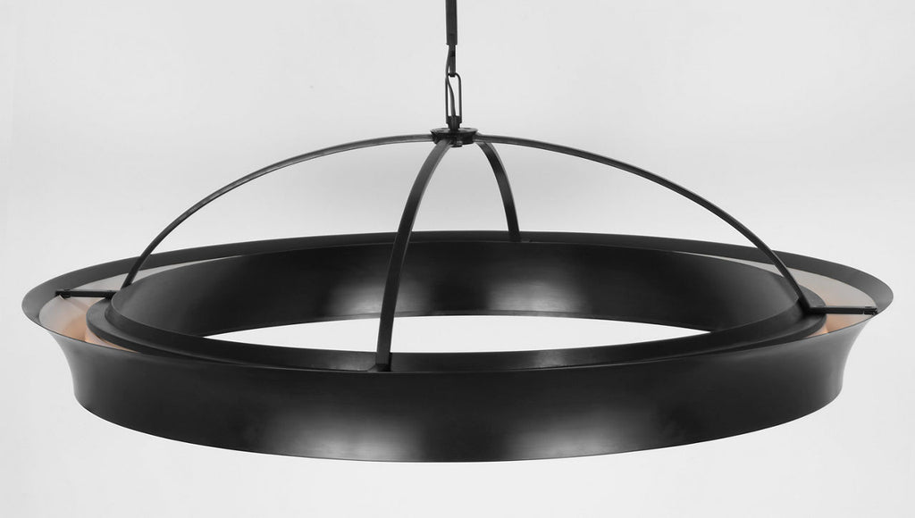 Garland 40" Dual Lit Ring Chandelier | Aged Iron