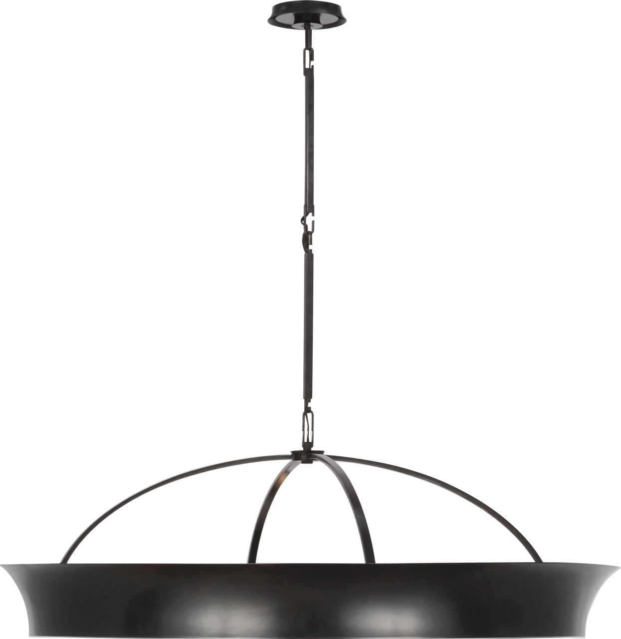 Garland 40" Dual Lit Ring Chandelier | Aged Iron