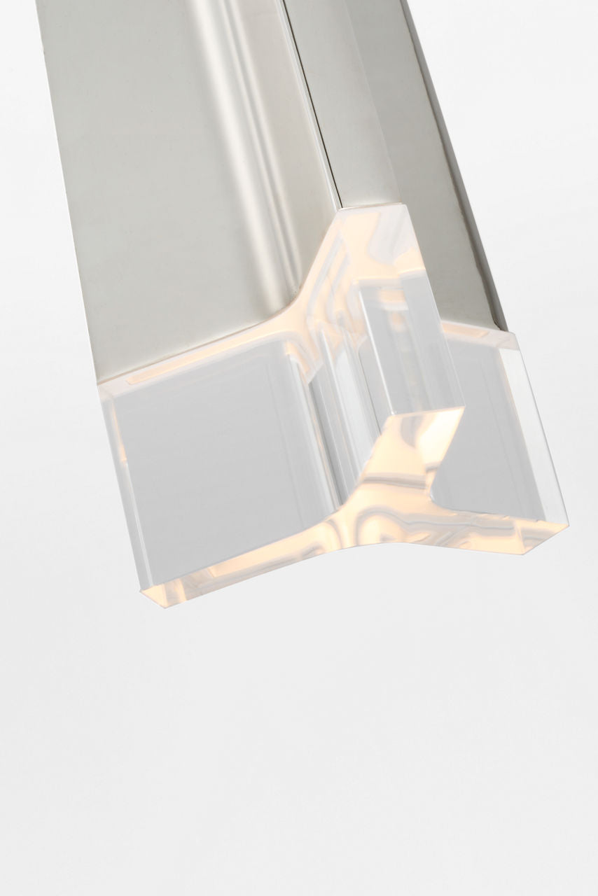 Matcha Single Light Pendant | Polished Nickel | Clear Glass
